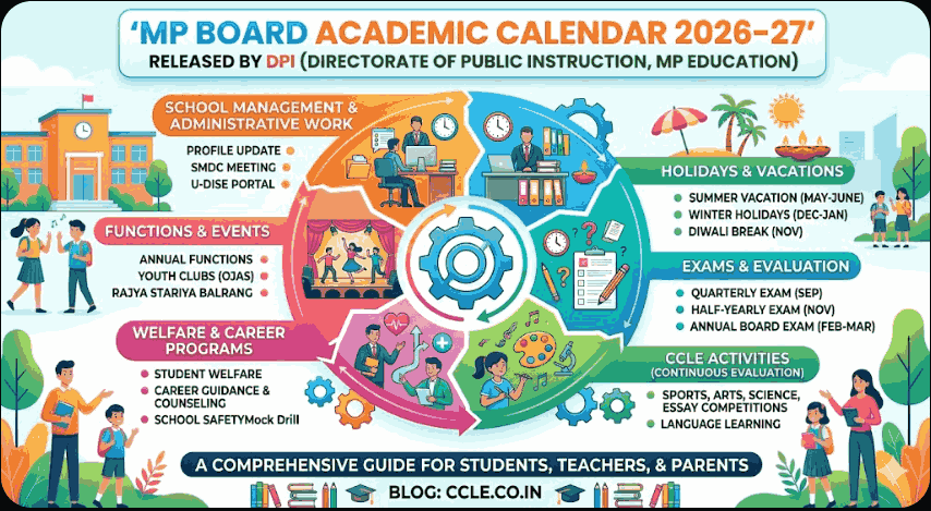mp board academic calendor 2026-27